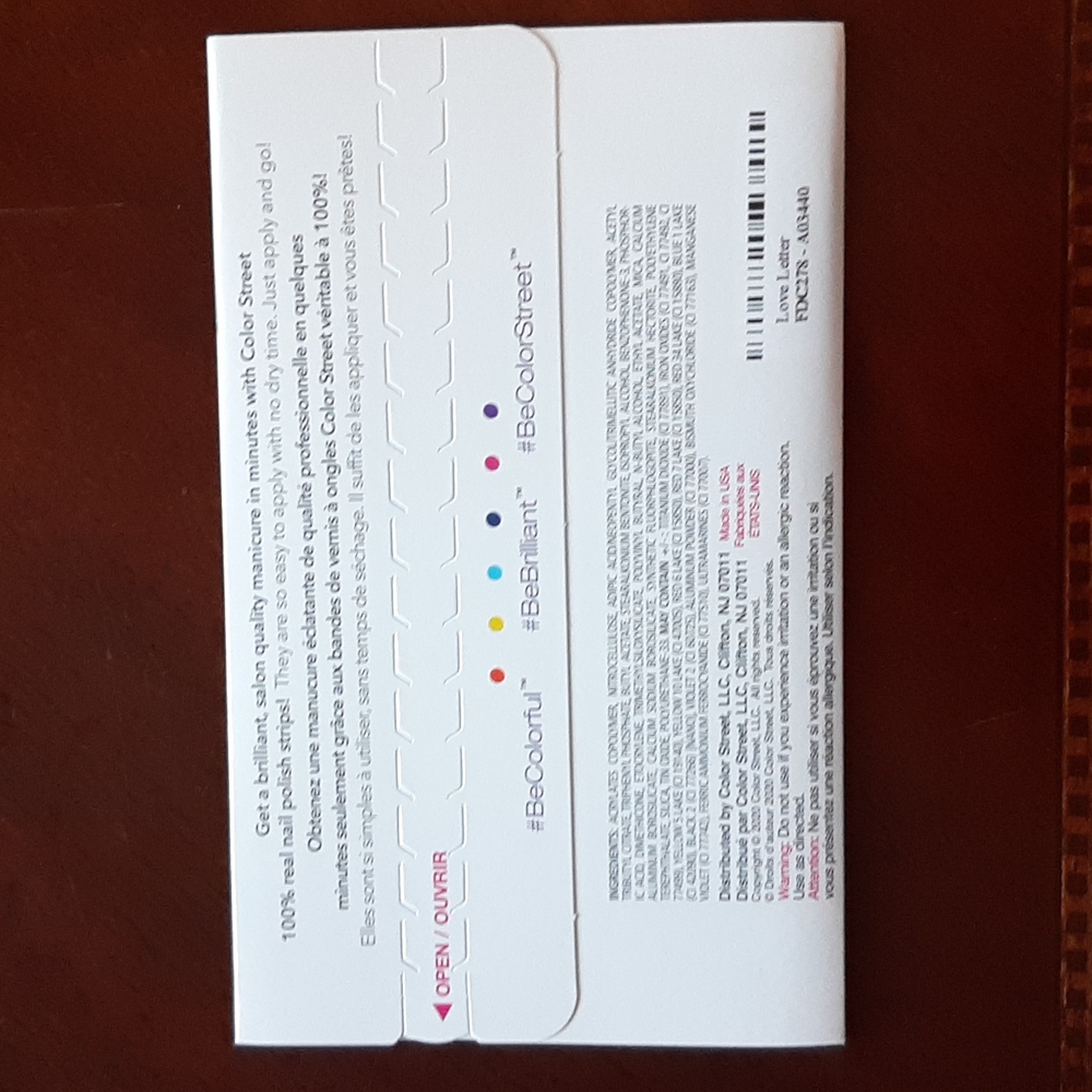 Color Street Love Letter NWT - Picture 2 of 2